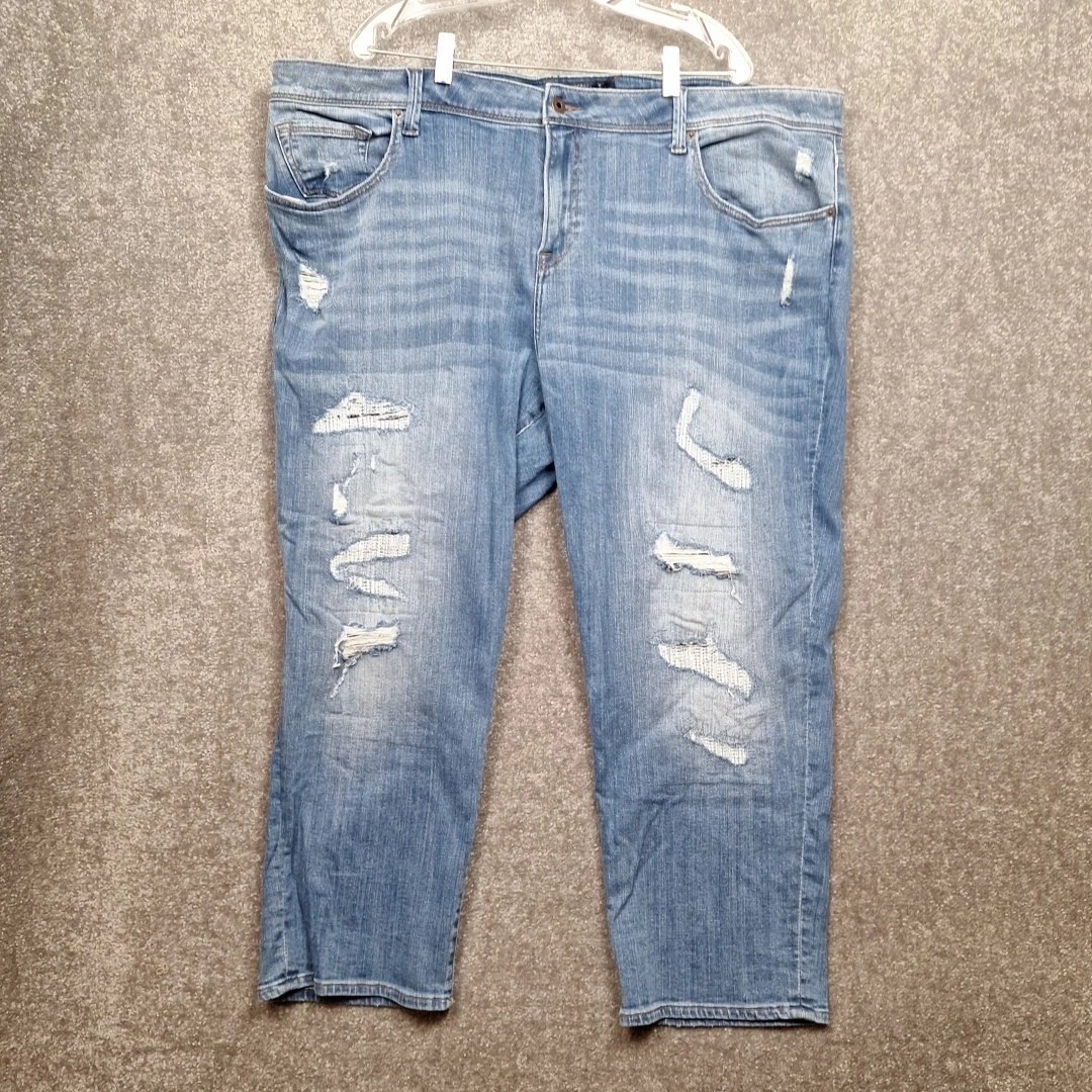 Veste Jean Boyfriend Lucky Brand – Femme, Taille XS, Bleu, Occasion TBE