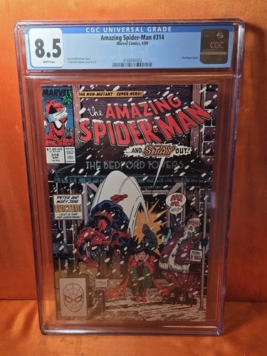 Amazing Spider-Man 314 CGC 8.5  White Pages McFarlane