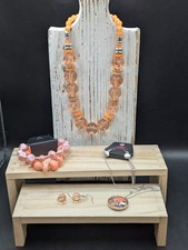 Paparazzi Jewelry Set Two Necklaces Earrings Bracelet Coastal Beach Coral
