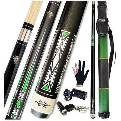 Maple Pool Cue Stick + Hard Case Bundle