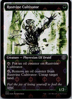 Rustvine Cultivator (Showcase) (Step-and-Compleat Foil) C  Foil Phyrexia: All Wi