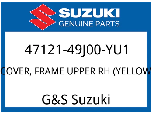 COVER, FRAME UPPER RH (YELLOW *{FOR GY8}*