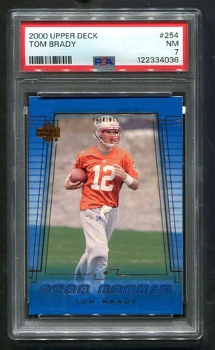2000 Upper Deck Tom Brady Star Rookie #254 PSA 7 NM