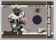 2003 Pacific Atomic CFL Authentic Game-Worn Jerseys Khari Jones #17 1o3