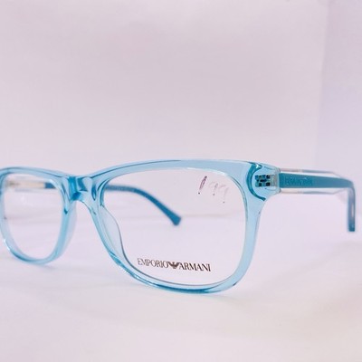 Emporio Armani Eyeglasses Frames EA 3001 5068 52 [] 17 140 Crystal Blue Rubber