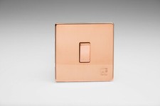 Varilight Screwless Cu29 Raw Copper Natural Tarnish Light Switches & Sockets