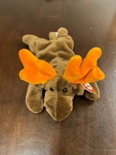 Ty Beanie Baby, Chocolate The Moose, 1993, PVC Pellets - NEW