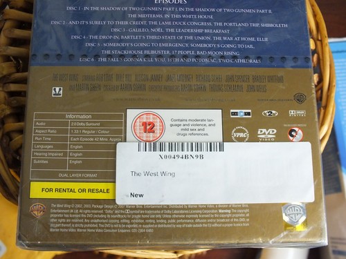 The West Wing The Complete Second Season DVD 6 Discs Boxset New and Sealed (UK) - Picture 2 of 5