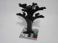 Custom forest tree for LEGO Halloween black arches and bones, all new parts