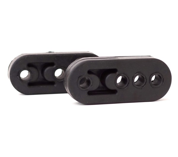 2X Epdm Auspuffgummi Halterung Universell AufhäNgung Auspuff Gummi 4Loch Schwarz-image
