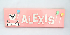Baby Nursery Name Wall Plaque ALEXIS