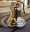 6-034-BRASS-SHIP-BELL-WALL-HANGING-BRACKET-PUB-SCHOOL-DINNER-New thumbnail 1