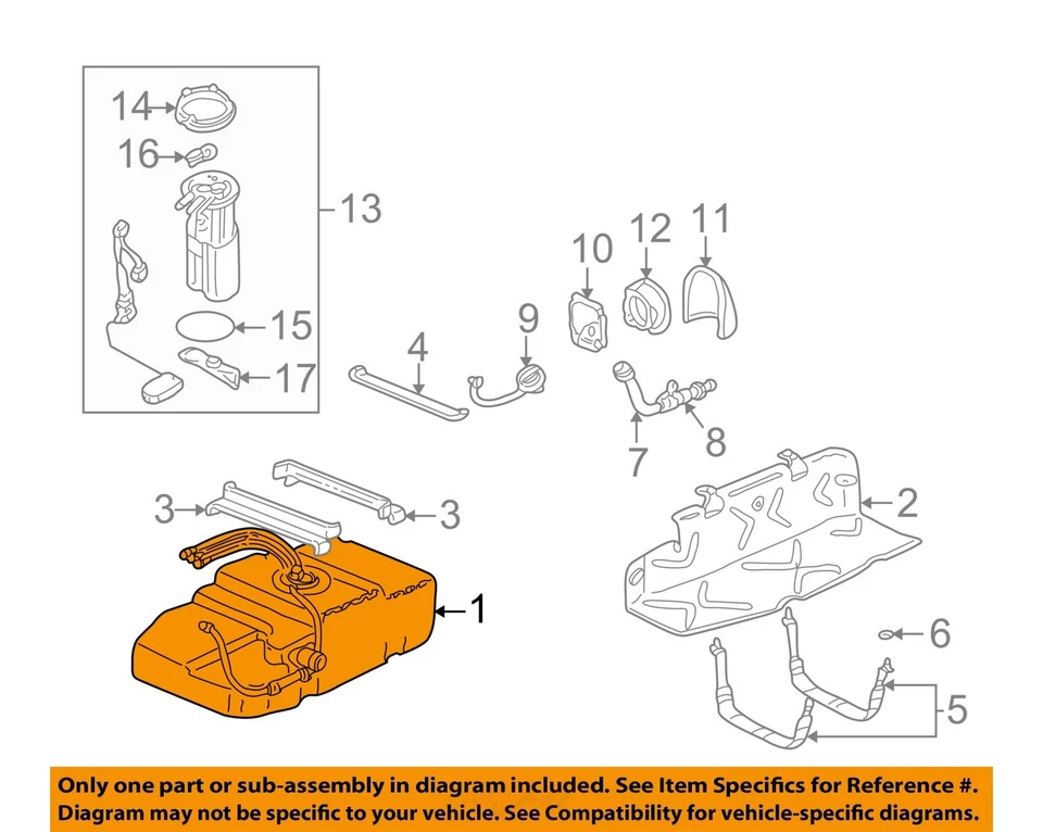 Used Fuel Tank fits: 2003 Chevrolet Astro  Grade A - Image 3 of 4