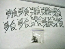 computer fan metal cover/guard grills 10 each with screws