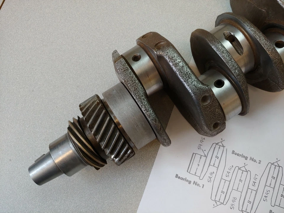 MUY BONITO CIGÜEÑAL USADO ORIGINAL ORIGINAL PORSCHE 914 1.7 1.8 STD STD 10K Foto 4 de 4