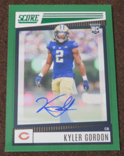 11161 2022 SCORE ROOKIE SIGNATURES KYLER GORDON #349 GREEN