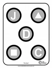 JDC Domino Target, Test Your Critical Defense Skills (50) 8.5" x 11", SHIPS FREE