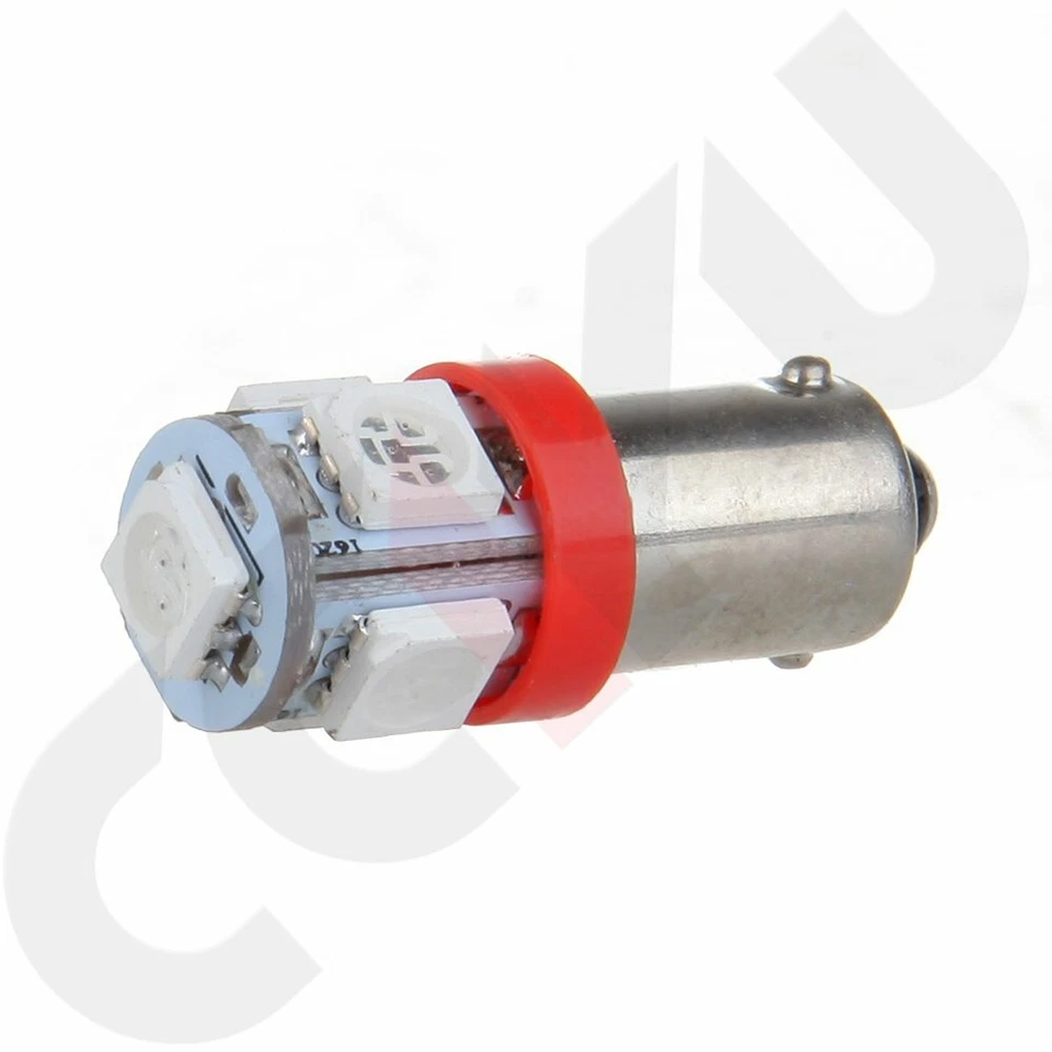 10X 3886X 1893 1816 BA9S 5-LED Rojo Panel de Instrumentos Panel de Tablero Bombillas Foto 3 de 4