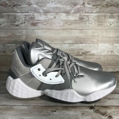 New Adidas Harden Vol 4 GCA Silver Metallic Grey Basketball FW9482