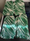 Hand Knitted Dishcloth or WashCloths New Set of Green And White — photo 6