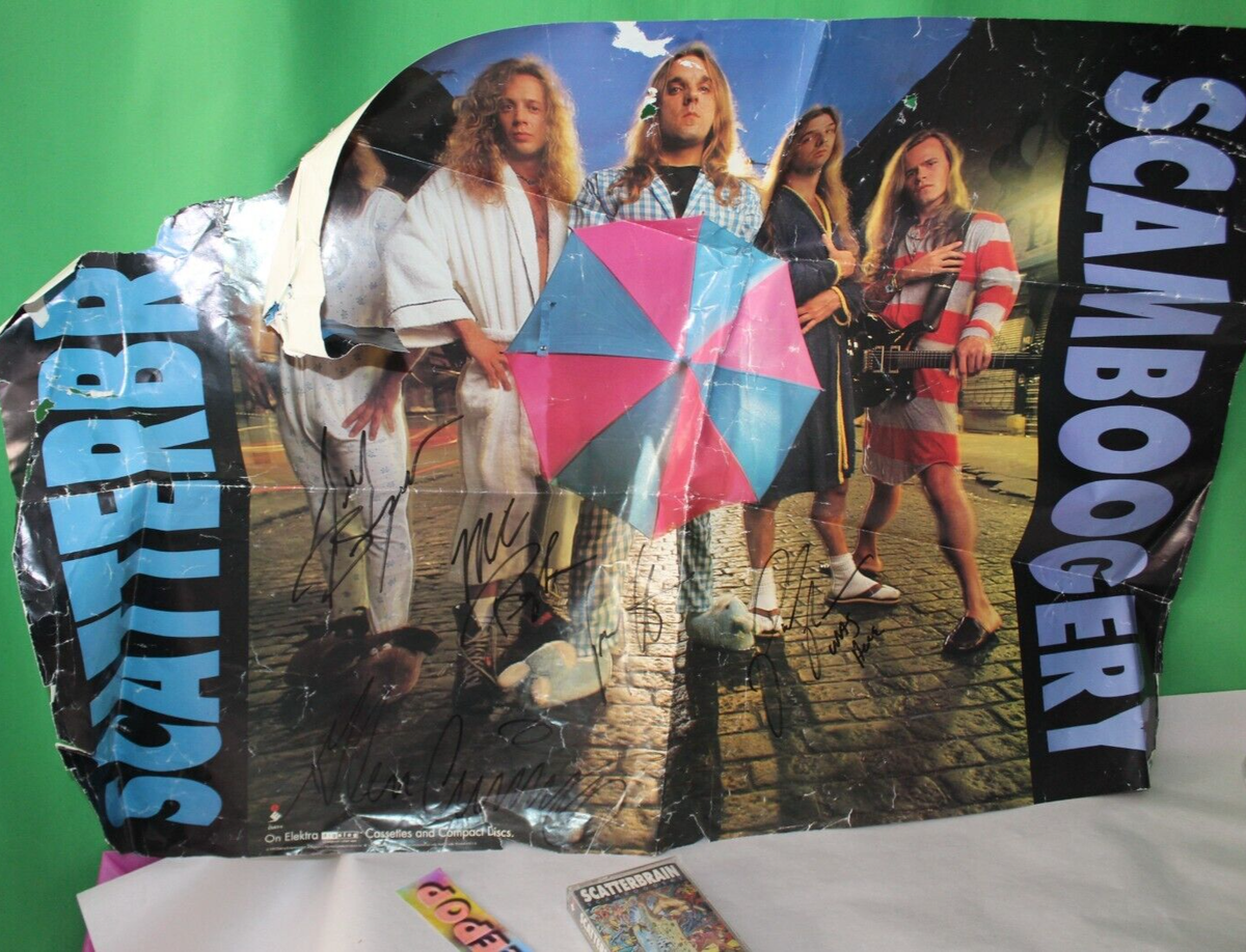 Scatterbrain Signed Autographed Original Poster And Music Cassette