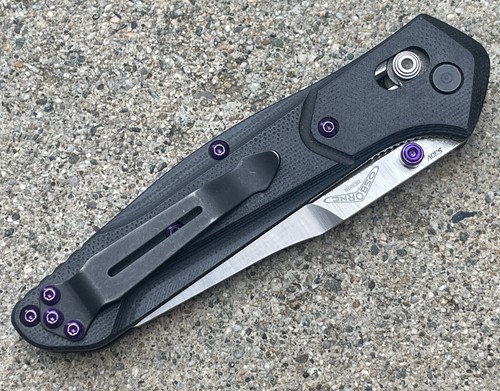 Translucent Purple Torx Screws, Thumb Stud & Standoff For Benchmade 940-2 Knife - Picture 5 of 12