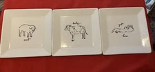 Set Of Funny Appetizers Plates Farmhouse 