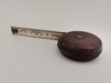 zabytkowa taśma miernicza ROLETA STABILNA 2 metry sport murarz rzemiosło stary metal kolekcjoner rzadki