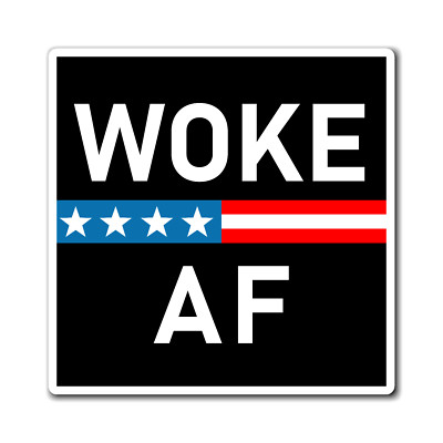 Woke AF Magnet Proud Progressive Democrat Message Magnet