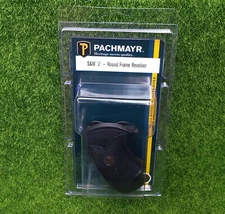 Pachmayr Compact Checkered Black Rubber Grip For S&W J Frame, Round Butt - 03252