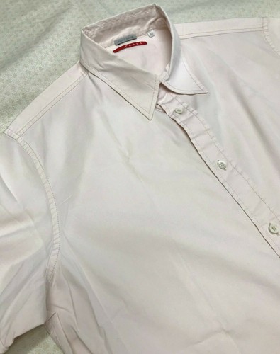 Prada Light Pink Short Sleeve Slim Fit 