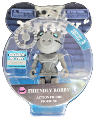 Piggy Friendly Robby Series 3 Action Figure Roblox w/DLC Exclusive Code ...