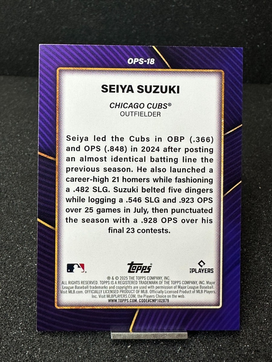 2025 Topps Series 2 SEIYA SUZUKI OPS Leaders #OPS-18 | eBay