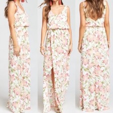 Show Me Your Mumu Kendall Maxi Dress Floral Lily Womens Size Small New With Tags