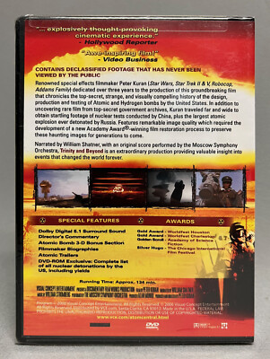 TRINITY & BEYOND: The Atomic Bomb Movie (DVD, 2006) 3D BONUS