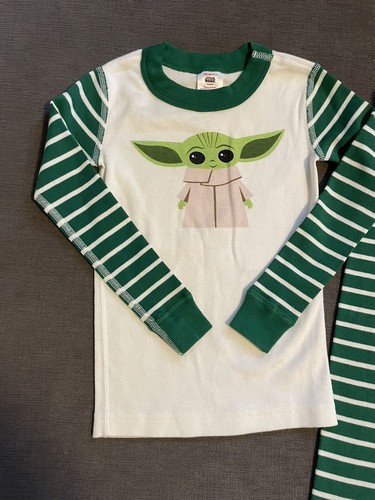 Hanna Andersson Star Wars Pajamas Baby Yoda Grogu The Child, Size 100 / 4 - Picture 2 of 3