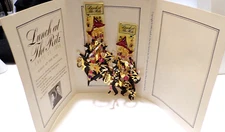 LUNCH At The RITZ "Lunch At The Ritz" CLIP ON 4.75" Long Dangle EARRINGS NOC