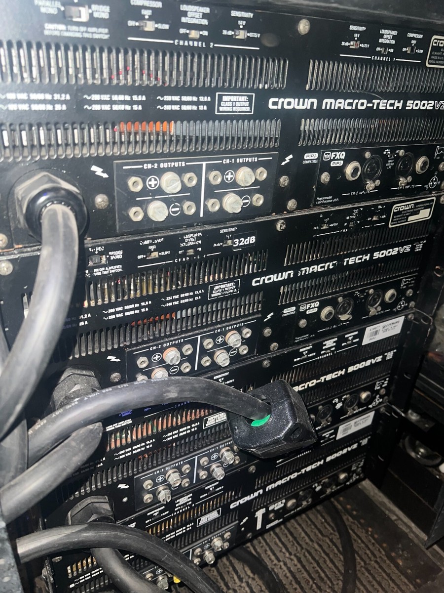 □□AMCRON MACRO-TECH 5002VZ 業務用 パワーアンプ MA-5002VZ