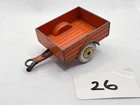 VINTAGE DINKY TOYS 341 LAND ROVER TRAILER ORANGE CREAM HUBS DIECAST MODEL CAR