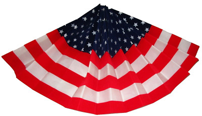 AMERICAN FLAG BUNTING  12'' x 24''  Indoor Use