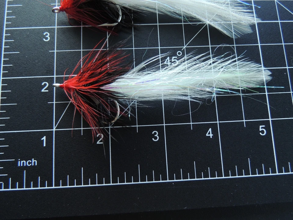 S002 LotOf3 Seaducer Mustad Tarpon 1/0  Fly Fishing Striper Bluefish GT USA Made - Image 3 of 4