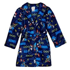 NWT Sonic the Hedgehog Robe Pajamas Cover Boy Girl S M L 4 6 8 10 12 SEGA GAMER