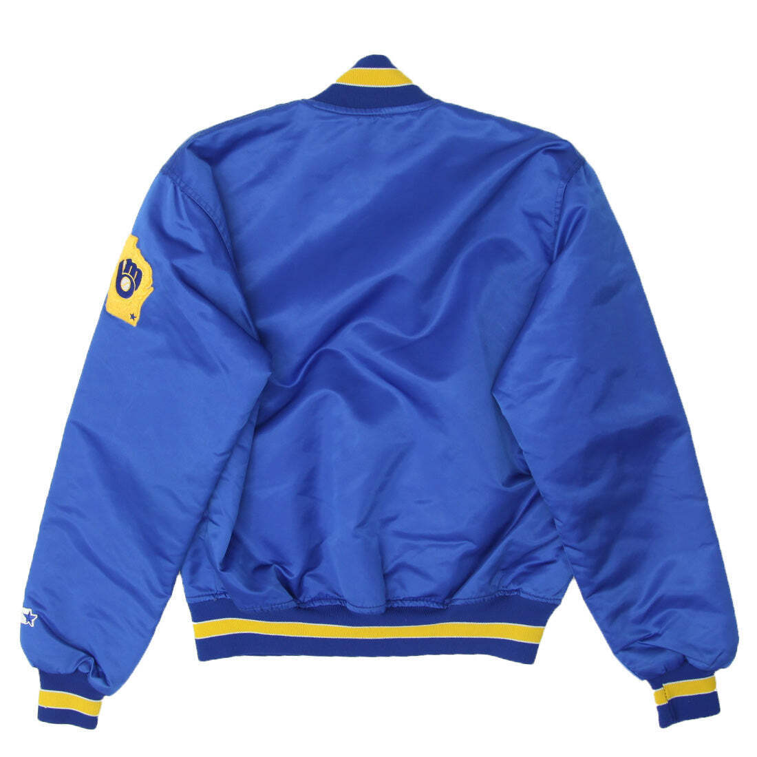 Vintage Milwaukee Brewers MLB Satin Bomber Jacket Diamond