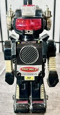 Magic Mike II Robot Red Gold Trim Vintage, Non-Functioning  Clean 