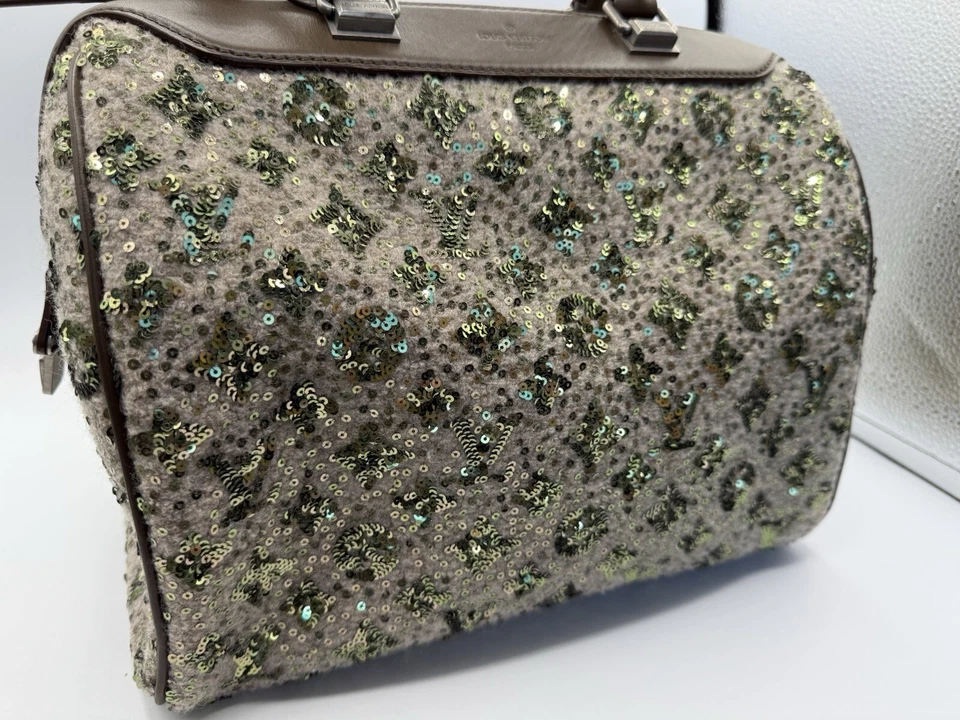 Louis Vuitton Verde Monograma Lentejuelas Sunshine Express Speedy 30 - ¡Envío Hoy! Foto 4 de 4