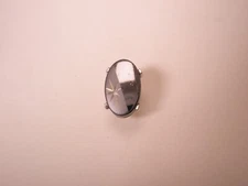 Starburst Engraved Black Stone Quality Vintage TINY SMALL Tie Tack Lapel Pin r17