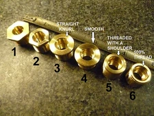 VINTAGE BRASS SHIFT KNOB INSERT HARLEY INDIAN HENDERSON ACE SCHWINN 陸王 bakelite