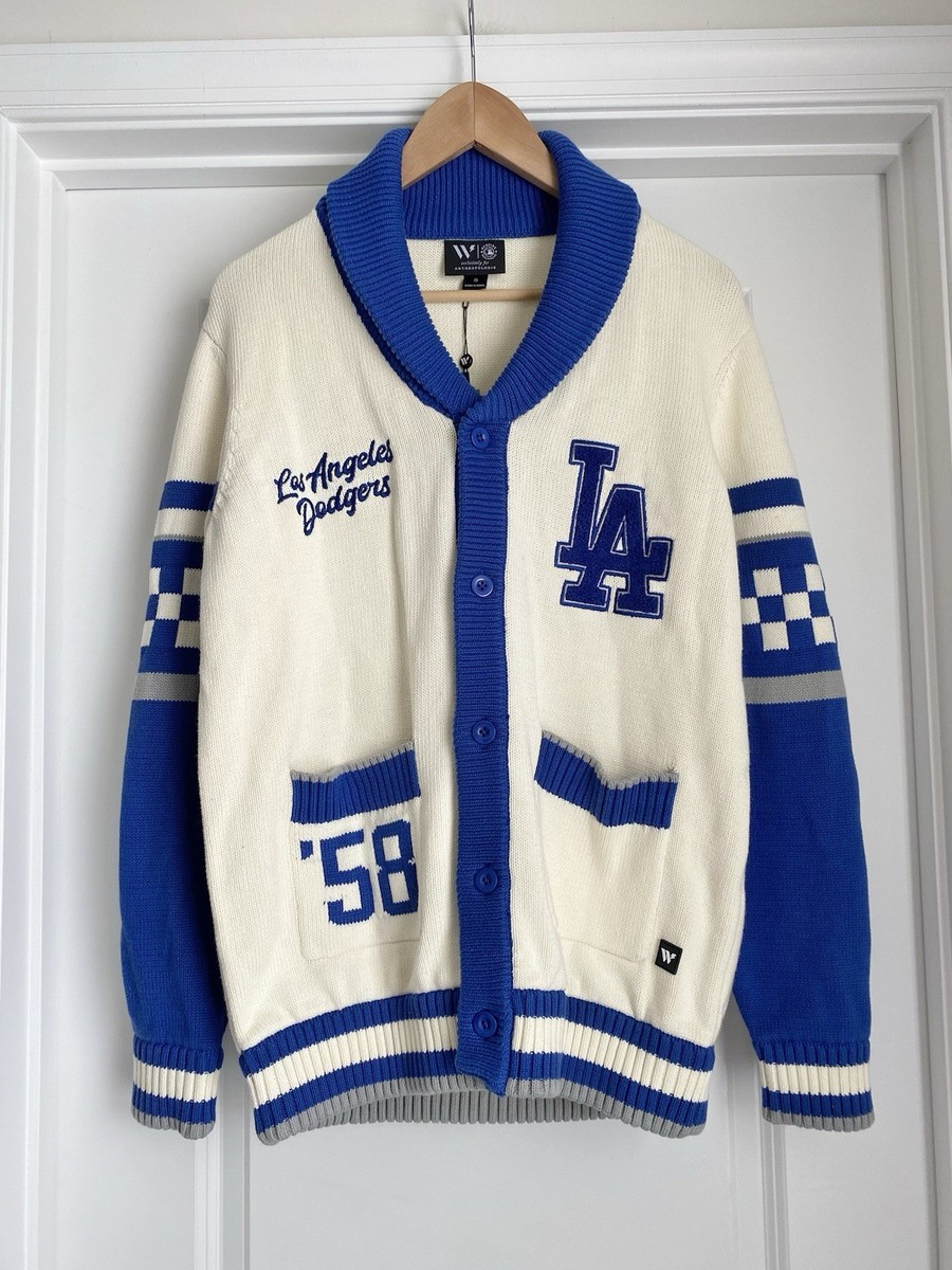 Anthropologie The Wild Collective LA Dodgers MLB Cardigan Sweater