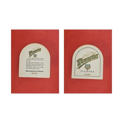 Wernesgrüner is the coveted Pilsener from the... Brewery Beer Mat Beermat