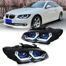 Led Headlights For Bmw 3 Series E92 E93 Coupe 2-door 2010-2013 Head Lamps Pair